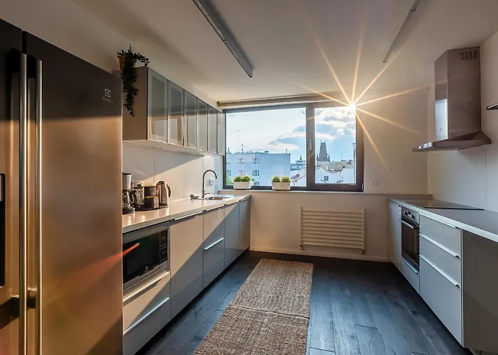 5br+2bath Old Town Loft Luxe Brickhouse, A/c פראג
