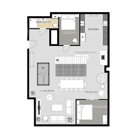 5br+2bath Old Town Loft Luxe Brickhouse, A/c Apartment *