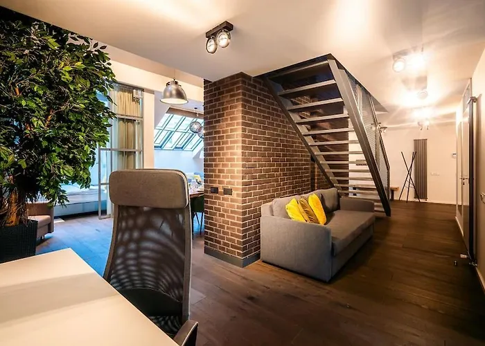 5br+2bath Old Town Loft Luxe Brickhouse, A/c * Prag